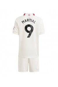 Manchester United Anthony Martial #9 Jalkapallovaatteet Lasten Kolmas peliasu 2023-24 Lyhythihainen (+ Lyhyet housut)